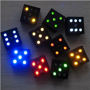 تاس الکترونیکی دارای LED (آماده به کار)