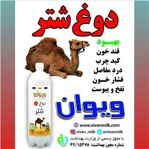 دوغ شتر 1 لیتری ویوان(باکس 6عددی)