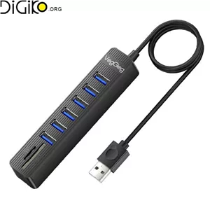 هاب USB2.0 و رم ریدر وگیگ مدل V-C306
