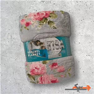 پتوی ژله ای (مسافرتی) یک نفره تیسا (طوسی) سایز 150 220 سانتی متر