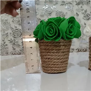 گلدون گل تزئینی باگل فومی 4عددی