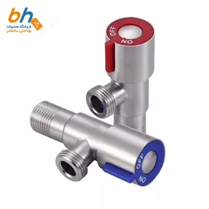 شیر پیسوار استیل 1 2 شیر روشویی 