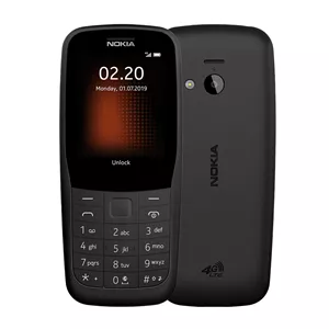 گوشی نوکیا 220 دو سیمکارت (نانو و مینی) 0.3 مگاپیکسل دوربین 2.4 اینچ TFT 4G microUSB 2.0