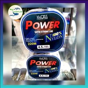 نخ ماهیگیری برند پاور POWER صددرصد نایلون 220 متری شماره 35