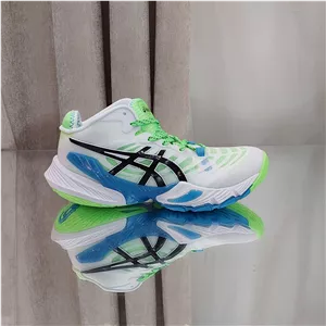 کفش والیبال هندبال بسکتبال اسیکس متارایز مسترکوالیتی رنگ سفید فسفری asics metarise
