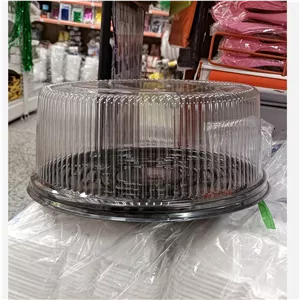 ظرف کیک درب دار کوچک قطر 20 سانت و ارتفاع 8 سانت بسته 10 عددی