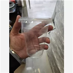 لیوان آیس پک 400 سی سی ضخیم 600 عددی با درب تخت ارسال بصورت پس کرایه