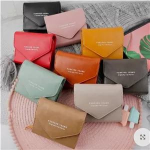 کیف پول دخترانه و زنانه پاکتی جاکاراتی دار جای عکس چرم مصنوعی