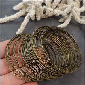 خرجکار فنری دستبندی (50گرمی ،حدود 120 حلقه ،قطر دایره 6 سانتی ،1میل ) حلقه دستبندی برنزی قطر 6 سانت 