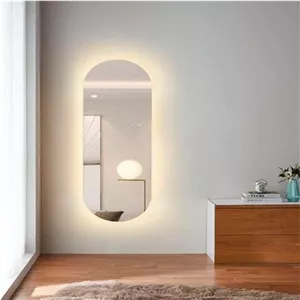 آینه چراغدار بیضی (بک لایت)
