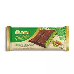 شکلات دبی تخته ای (تابلت) اولکر با مغز کادایف و پسته 93 گرم
