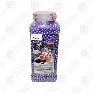  مروارید خوراکی رنگ بنفش (65گرمی)