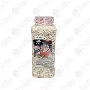مروارید خوراکی رنگ سفید ریز (65گرمی)