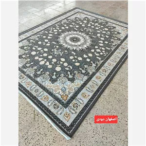 فرش ماشینی 500شانه بی سی اف 6متری اصفهان دودی، فرش جهیزیه عروس 