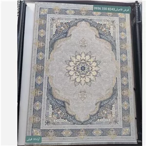 فرش ماشینی ضخیم و نرم 700شانه طرح اپادانا تمام نخ تراکم2550