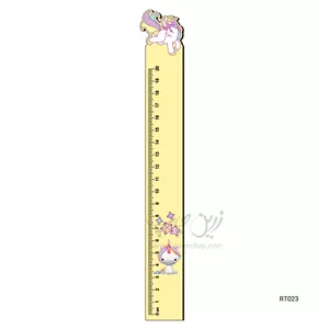 خط کش 20 سانتی MDF اسب تک شاخ طرح RT023