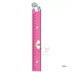 خط کش 20 سانتی MDF اسب تک شاخ طرح RT024
