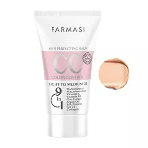 سی سی کرم 9 در 1 فارماسی رنگ روشن تا متوسط 02 با FPS25 حجم 50 میل 