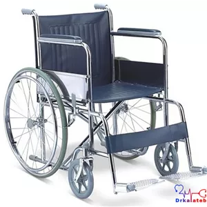 ویلچر با چرخ تو پر استیل (پس کرایه)