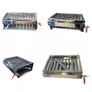 کباب پز گازی ( منقل گازی ) 10 شعله استیل معروفی (پس کرایه)