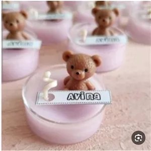 شمع تدی با وارمر شفاف 
