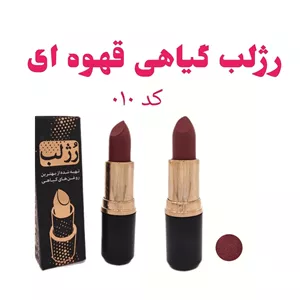رژ لب طلایی نیکا رژ لب گیاهی رژ لب رولی نیکا رژ لب بدون سرب قهوه ای کد 010