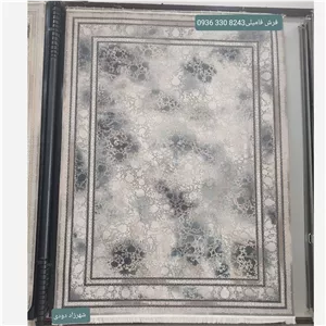 فرش ماشینی کاشان طرح جدید 1200شانه نقشه شهرزاد دودی