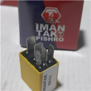 میکرو رله زرد 20 امپر 12 ولت 5 فیش برند ایمن تک