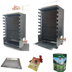 کباب پز  8 سیخ  یک طرفه گالوانیزه نوبل (پس کرایه)