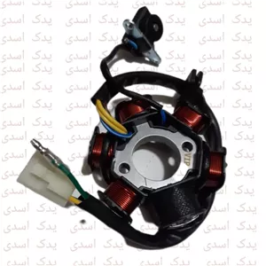 بوبین( بوین )برق شش پری دو سیم زرد بی کلاچ ویو  طرح ویو وهر بی کلاچی که شش پری و  دو سیم زرد باشد مشترک خارجی درجه 1 