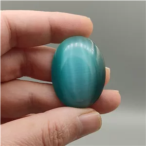 سنگ چشم گربه فوق درشت آبی کلکسیونی 