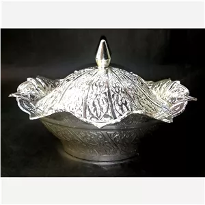 قندان بیضی نقره ای سیلور