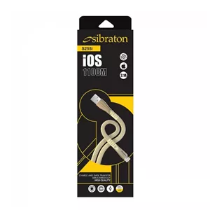 کابل شارژ کنفی آیفون سیبراتون 110سانتی مدل Sibraton S255i