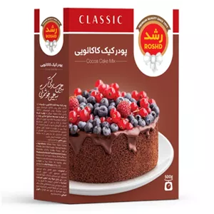 پودر کیک کاکائویی شرکت رشد 500 گرمی