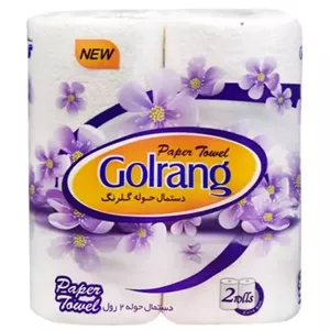 دستمال حوله ای گلرنگ مدل P1221( 2 رول) \n\n