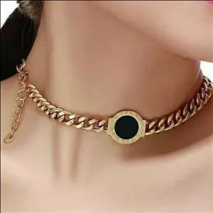 گردنبند بولگاری برند ژوپینگ لو گو حک شده( استنسل استیل)