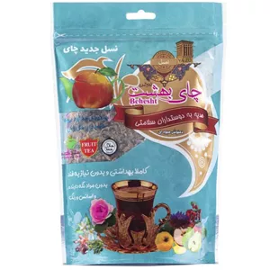 چای بهشت دمنوش میوه ای طعم هل و گل (معطر) 200 گرمی با بسته بندی پاکت دمنوش به