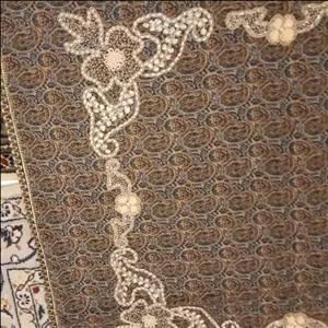 رومیزی سرمه دوزی و مروارید دوزی 