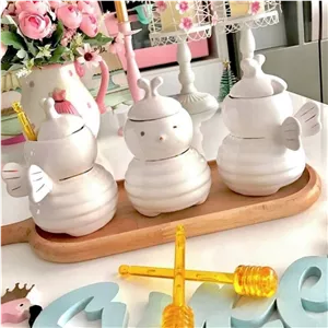 عسل خوری باریز سرامیکی طرح زنبور