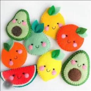 مگنت میوه ای یخچال نمدی 2 عدد