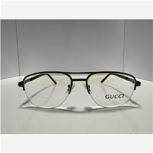 نیم فریم طبی فلزی برند Gucci 