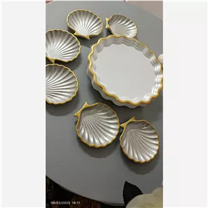 سفره هفت سین نقره ای صدف 