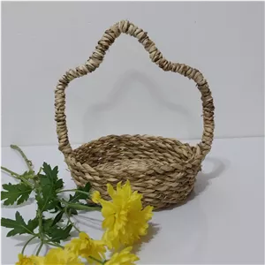 سبد حصیری دسته فنری