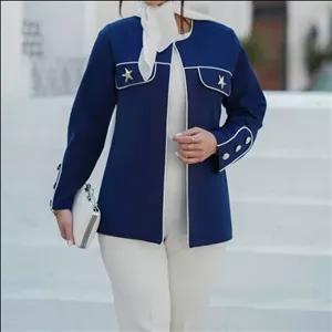 مانتو زنانه کتی کرپ نخ توییست سایز 38 تا 66 تنخور عالی الگوی ترک مدل ستاره