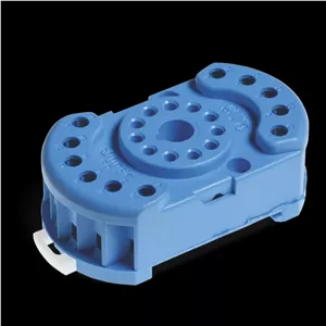 پایه رله شیشه ای 11 سوراخ مارک فیندر finder مدل 90.23 . ساخت اروپا