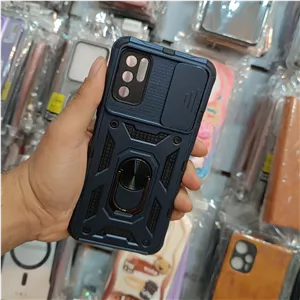 گارد NOTE105G شیائومی مدل بتمن لنز کشویی رنگ سورمه ای