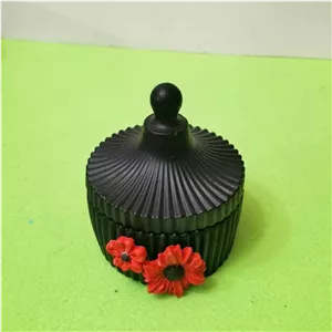 قندان مراکشی گلدار از سنگ هنری