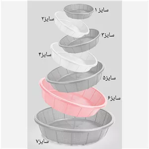 آبکش خوشرنگ سایز 4 ایده آل