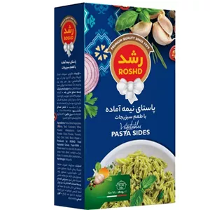 پاستا نیمه آماده با طعم سبزیجات رشد (180 گرم) کد 3733