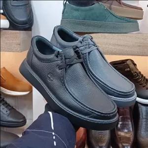 کفش کادیلاکی مردانه تمام چرم با دوخت دور بادوام 